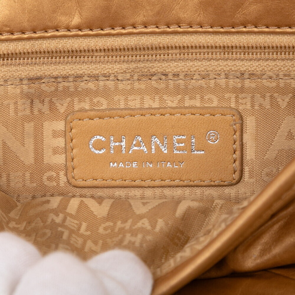 CHANEL Vintage Gold Leather Shoulder Bag - Picture 5 of 6